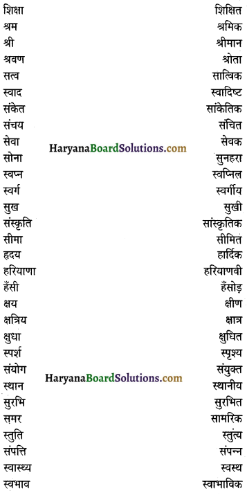 HBSE 10th Class Hindi Vyakaran विशेषण 8