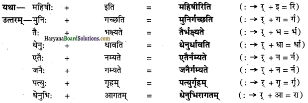 HBSE 10th Class Sanskrit vyakaran sandhi prakaranam img-2