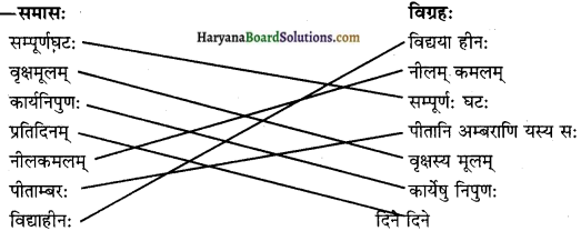 HBSE 10th Class Sanskrit vyakaran samas prakaranm img-6
