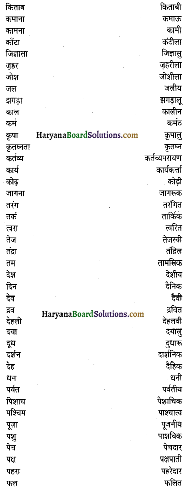 HBSE 9th Class Hindi Vyakaran विशेषण 4