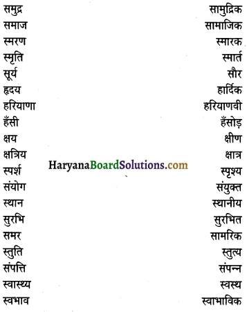 HBSE 9th Class Hindi Vyakaran विशेषण 8