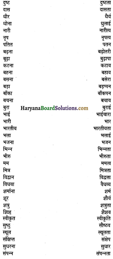 HBSE 9th Class Hindi Vyakaran संज्ञा 4