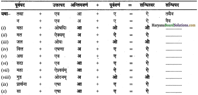 HBSE 9th Class Sanskrit व्याकरणम् सन्धिः img-11