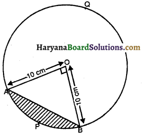 HBSE 10th Class Maths Solutions Chapter 12 वृत्तों से संबंधित क्षेत्रफल Ex 12.2 2