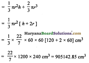 HBSE 10th Class Maths Solutions Chapter 13 पृष्ठीय क्षेत्रफल और आयतन Ex 13.2 13