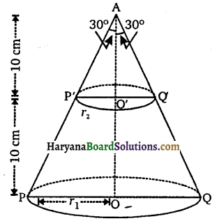 HBSE 10th Class Maths Solutions Chapter 13 पृष्ठीय क्षेत्रफल और आयतन Ex 13.4 4