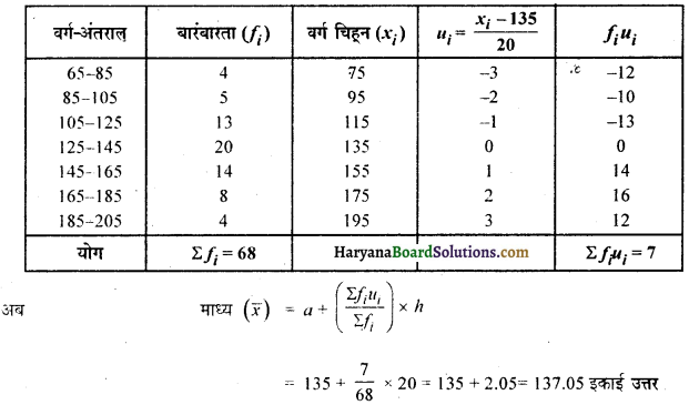 HBSE 10th Class Maths Solutions Chapter 14 सांख्यिकी Ex 14.3 1