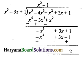 HBSE 10th Class Maths Solutions Chapter 2 बहुपद Ex 2.3 3