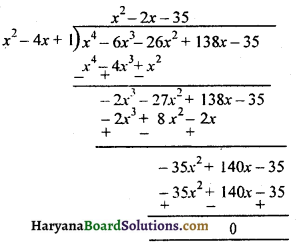 HBSE 10th Class Maths Solutions Chapter 2 बहुपद Ex 2.4 3