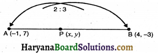 HBSE 10th Class Maths Solutions Chapter 7 निर्देशांक ज्यामिति Ex 7.2 1