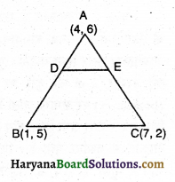 HBSE 10th Class Maths Solutions Chapter 7 निर्देशांक ज्यामिति Ex 7.4 5