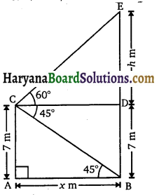 HBSE 10th Class Maths Solutions Chapter 9 त्रिकोणमिति के कुछ अनुप्रयोग Ex 9.1 20