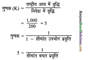 HBSE 12th Class Economics Important Questions Chapter 4 आय तथा रोजगार के निर्धारण 52