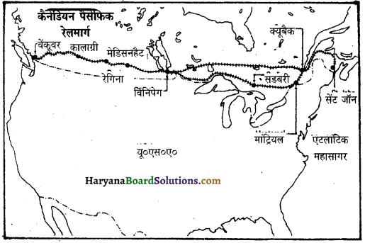 HBSE 12th Class Geography Important Questions Chapter 8 परिवहन एवं संचार 2