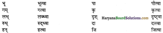 HBSE 12th Class Sanskrit व्याकरणम् प्रत्ययाः 10
