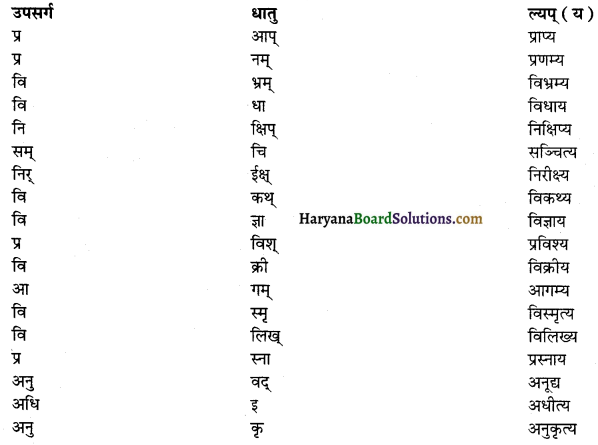 HBSE 12th Class Sanskrit व्याकरणम् प्रत्ययाः 11