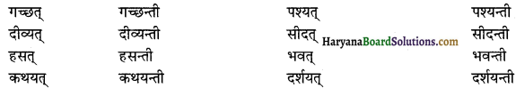 HBSE 12th Class Sanskrit व्याकरणम् प्रत्ययाः 19