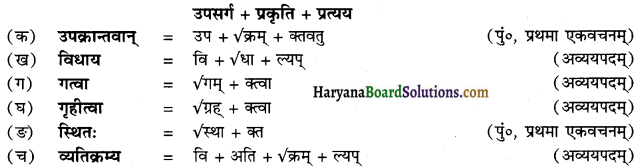 HBSE 12th Class Sanskrit व्याकरणम् प्रत्ययाः 30