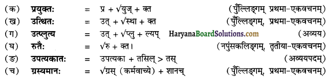 HBSE 12th Class Sanskrit व्याकरणम् प्रत्ययाः 31
