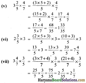 HBSE 7th Class Maths Solutions Chapter 2 भिन्न एवं दशमलव Ex 2.3 - 6