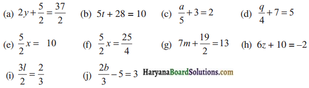 HBSE 7th Class Maths Solutions Chapter 4 सरल समीकरण Ex 4.3 - 1