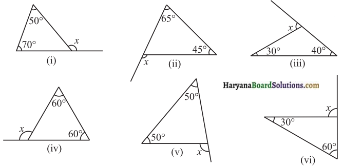 HBSE 7th Class Maths Solutions Chapter 6 त्रिभुज और उसके गुण Ex 6.2 - 1