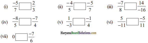 HBSE 7th Class Maths Solutions Chapter 9 परिमेय संख्याएँ Ex 9.1 16