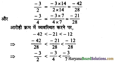 HBSE 7th Class Maths Solutions Chapter 9 परिमेय संख्याएँ Ex 9.1 28