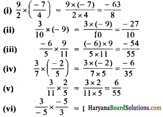 HBSE 7th Class Maths Solutions Chapter 9 परिमेय संख्याएँ Ex 9.2 6