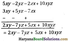 HBSE 8th Class Maths Solutions Chapter 9 बीजीय व्यंजक एवं सर्वसमिकाएँ Ex 9.1 -3