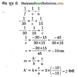 HBSE 10th Class Science Important Questions Chapter 10 प्रकाश-परावर्तन तथा अपवर्तन 57
