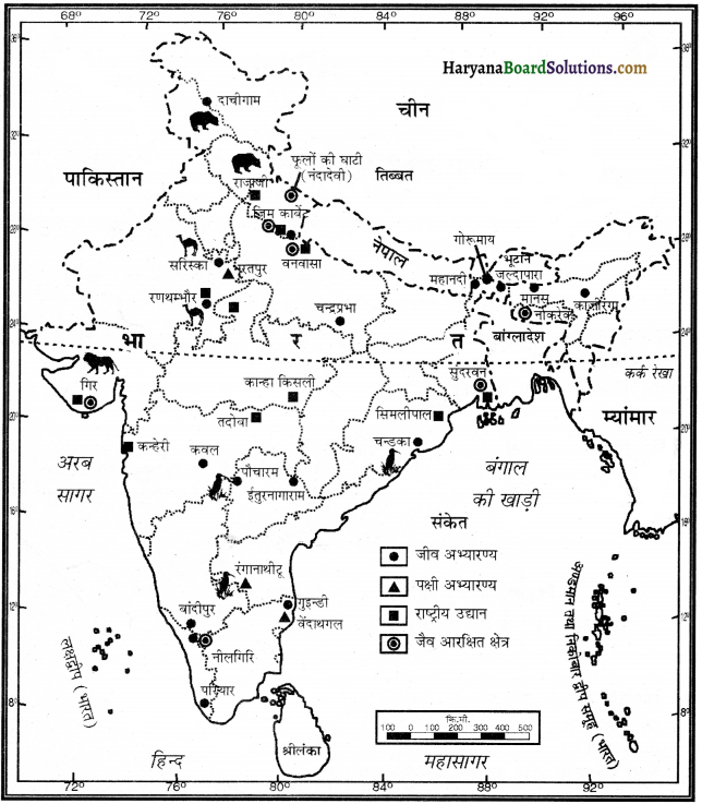 HBSE 11th Class Geography Important Questions Chapter 5 प्राकृतिक वनस्पति 2
