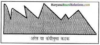 HBSE 11th Class Geography Important Questions Chapter 7 भू-आकृतियाँ तथा उनका विकास 13