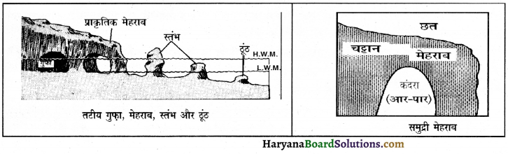 HBSE 11th Class Geography Important Questions Chapter 7 भू-आकृतियाँ तथा उनका विकास 22