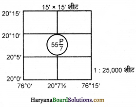HBSE 11th Class Practical Work in Geography Solutions Chapter 5 स्थलाकृतिक मानचित्र 11