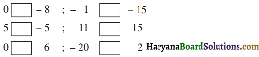 HBSE 6th Class Maths Solutions Chapter 6 पूर्णांक InText Questions 4