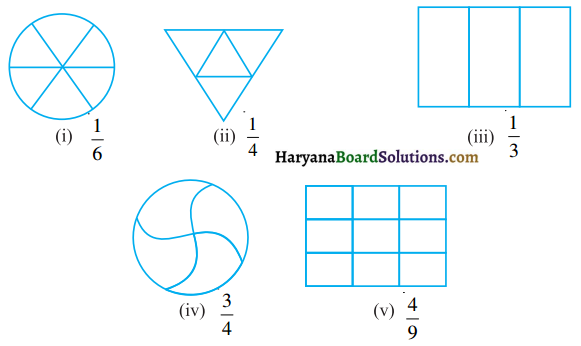 HBSE 6th Class Maths Solutions Chapter 7 भिन्न Ex 7.1 - 3