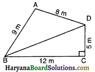 HBSE 9th Class Maths Solutions Chapter 12 हीरोन का सूत्र Ex 12.2 1