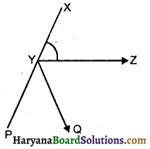 HBSE 9th Class Maths Solutions Chapter 6 रेखाएँ और कोण Ex 6.1 - 6