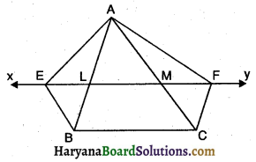 HBSE 9th Class Maths Solutions Chapter 9 समान्तर चतुर्भुज और त्रिभुजों के क्षेत्रफल Ex 9.3 9