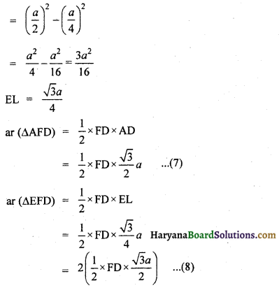 HBSE 9th Class Maths Solutions Chapter 9 समान्तर चतुर्भुज और त्रिभुजों के क्षेत्रफल Ex 9.4 7