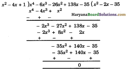 Haryana Board 10th Class Maths Solutions Chapter 2 Polynomials Ex 2.4 13