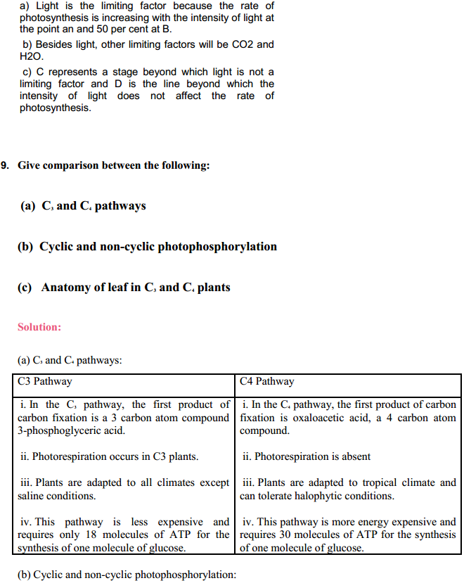 HBSE 11th Class Biology Solutions Chapter 13 Photosynthesis 4