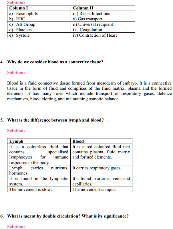 HBSE 11th Class Biology Solutions Chapter 18 Body Fluids and Circulation 2