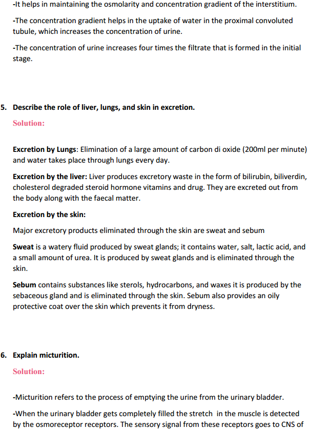 HBSE 11th Class Biology Solutions Chapter 19 Excretory Products and their Elimination 4