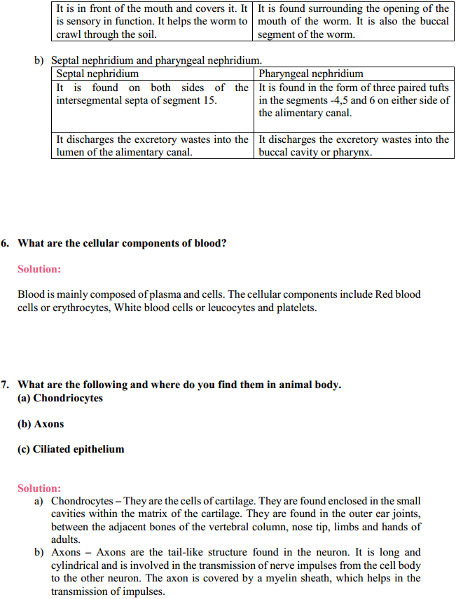 HBSE 11th Class Biology Solutions Chapter 7 Structural Organization in Animals 4
