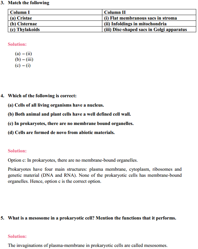 HBSE 11th Class Biology Solutions Chapter 8 Cell The Unit of Life 2
