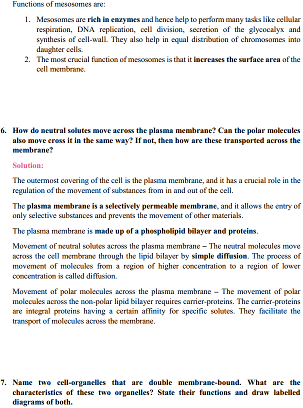 HBSE 11th Class Biology Solutions Chapter 8 Cell The Unit of Life 3