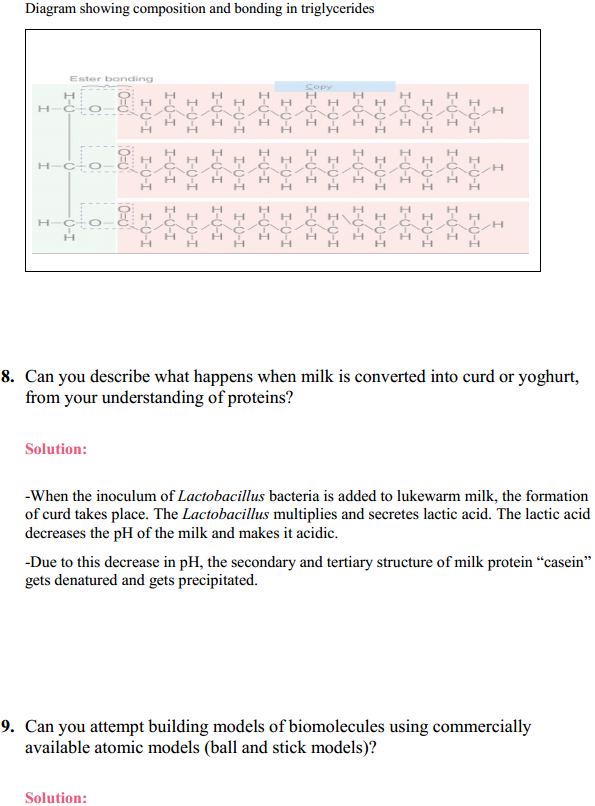 HBSE 11th Class Biology Solutions Chapter 9 Bio-molecules 9