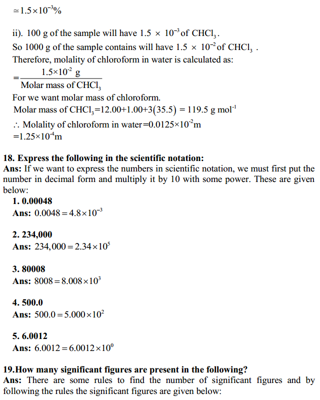 HBSE 11th Class Chemistry Solutions Chapter 1 Some Basic Concepts of Chemistry 10